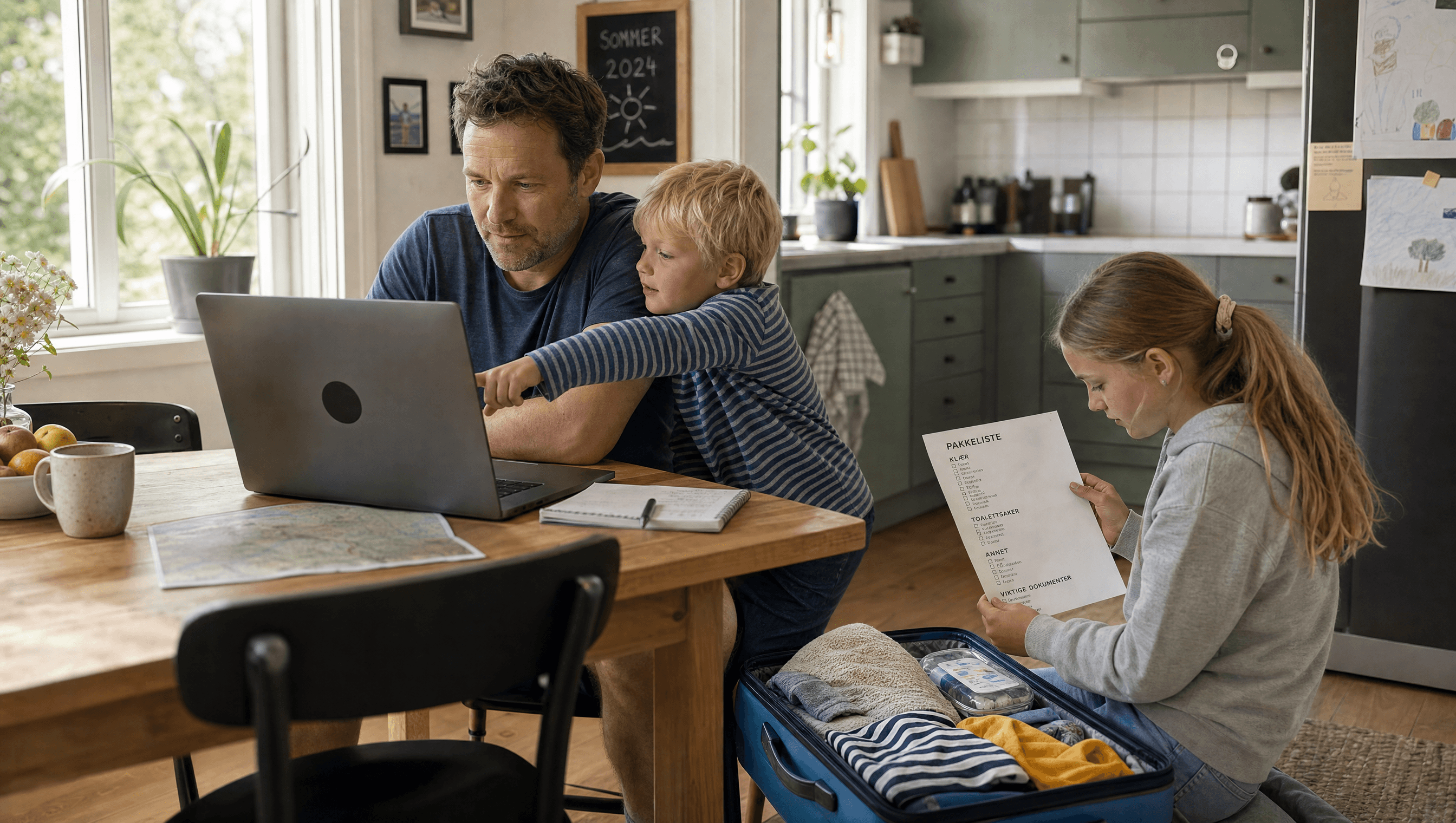 Slik planlegger du en familieferie alle faktisk trives på