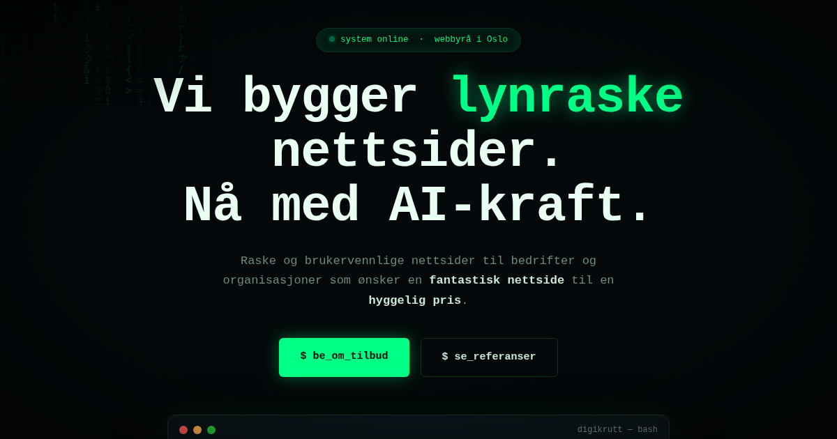25% rabatt på ny hjemmeside